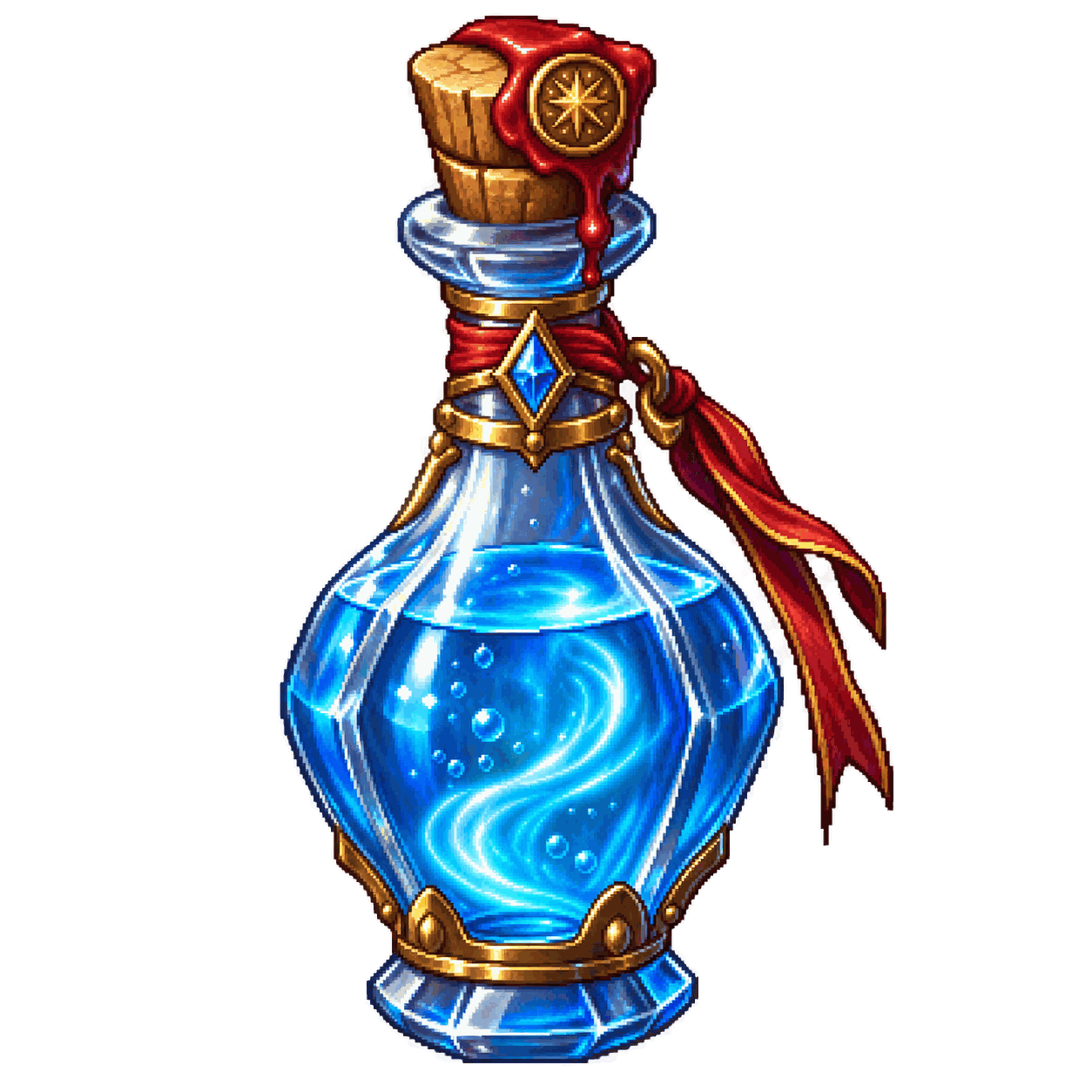Static high-resolution pixel-art illustration of Elixir of Health.