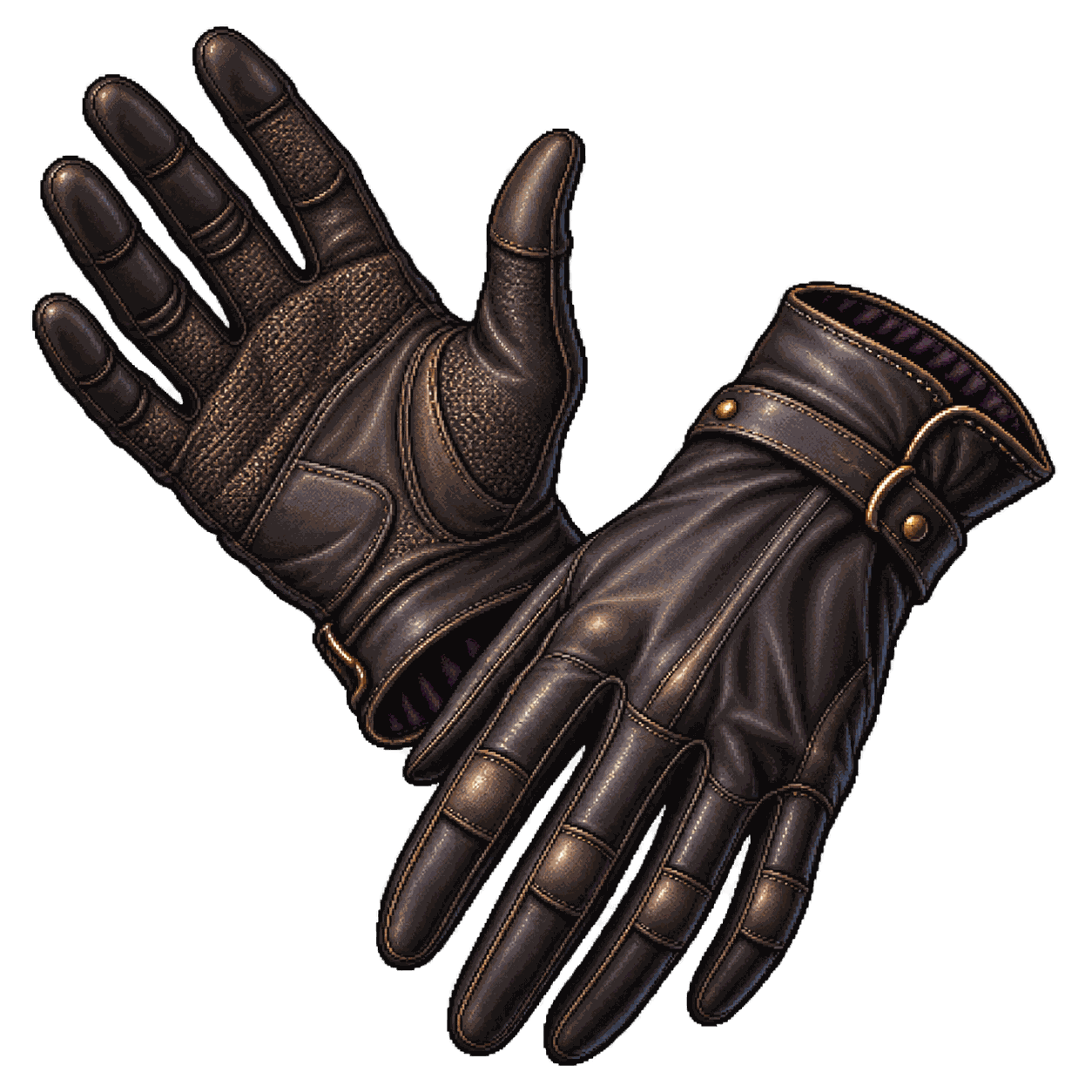 Static high-resolution pixel-art illustration of Gloves of Thievery.