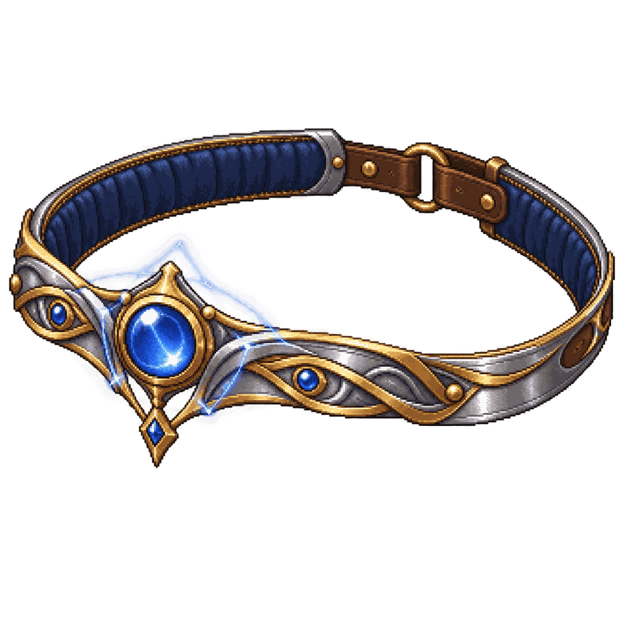 Static high-resolution pixel-art illustration of Headband of Intellect.