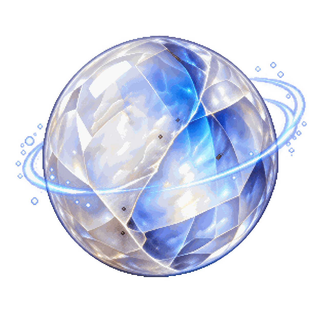 Static high-resolution pixel-art illustration of Ioun Stone.