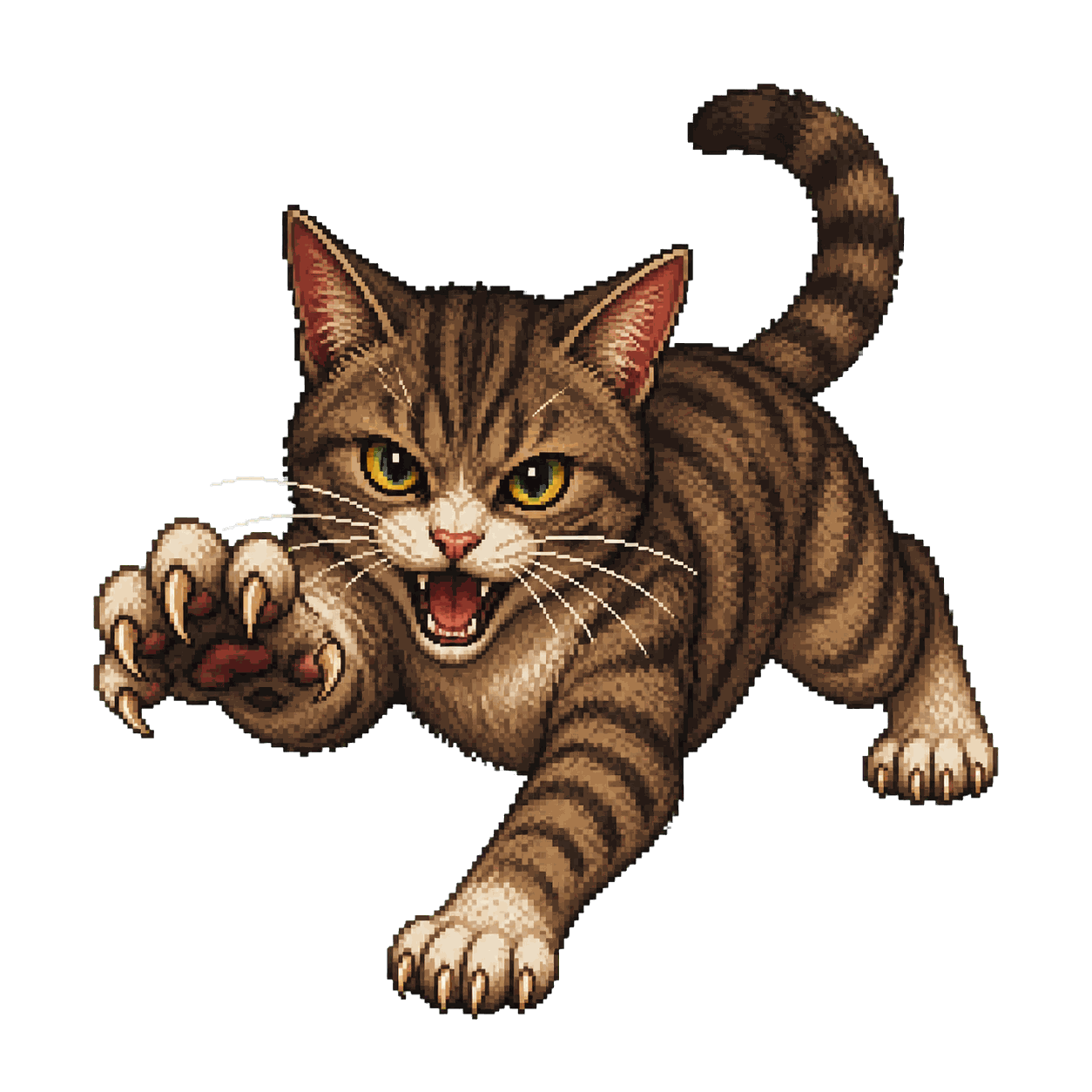 Static high-resolution pixel-art portrait of Cat.