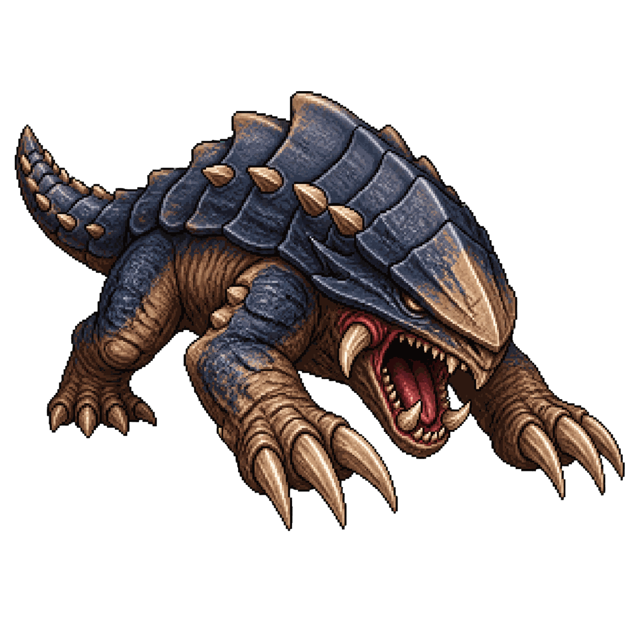 Retrato estático en pixel art de alta resolución de Bulette.