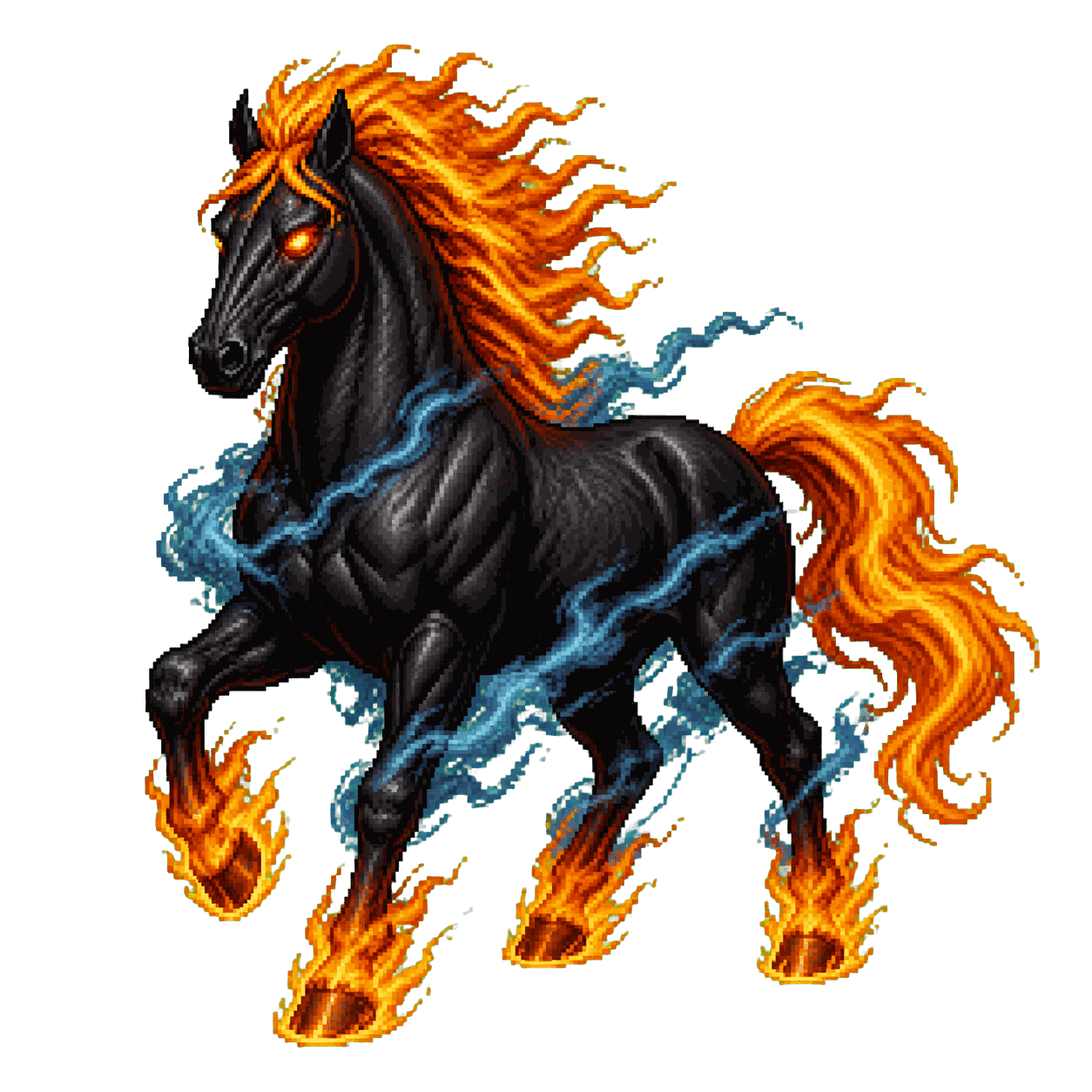 Static high-resolution pixel-art portrait of Nightmare.