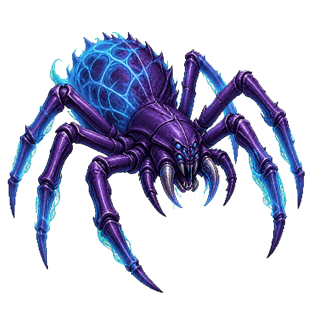 Static high-resolution pixel-art portrait of Phase Spider.